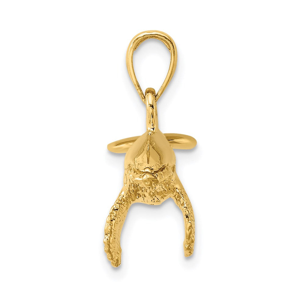 Gold Polished Whale Pendants
