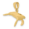 Gold Polished Whale Pendants