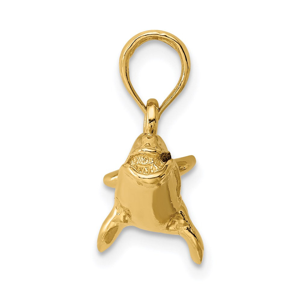 Gold Polished Whale Pendants