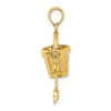 14K 3-D MYRTLE BEACH Bucket and Moveable Shovel Charm