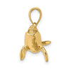 Gold Polished Whale Pendants