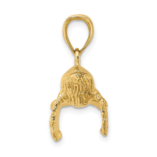 Gold Polished Whale Pendants
