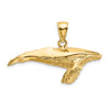 Gold Polished Whale Pendants