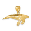 Gold Polished Whale Pendants