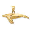 Gold Polished Whale Pendants