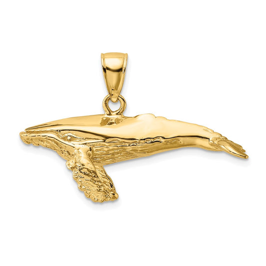 Gold Polished Whale Pendants