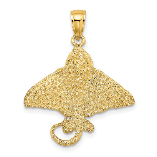 Gold Polished Stingray Pendants