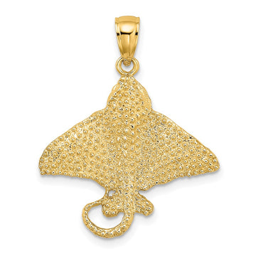 Gold Polished Stingray Pendants