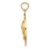 14K FLORIDA with Dolphins Circle Charm