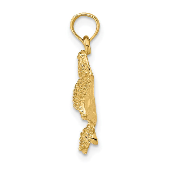 Gold Polished Stingray Pendants