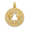 14K OCEAN CITY NJ with Dolphins Charm