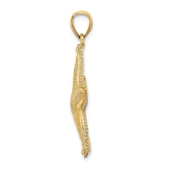 Gold Polished Starfish Pendants