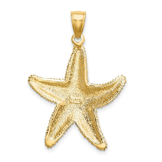 Gold Polished Starfish Pendants