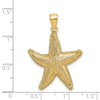 Gold Polished Starfish Pendants