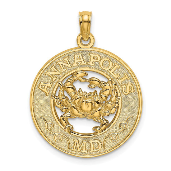 14K ANNAPOLIS MD Crab Charm