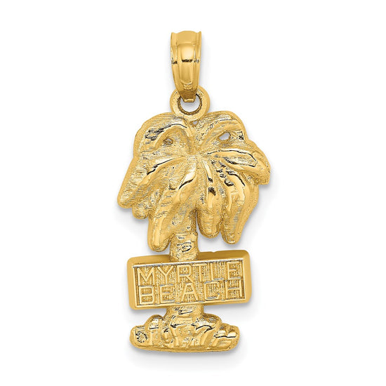 14K MYRTLE BEACH Palm Tree Charm