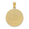 14K JAMAICA and Dolphins Disk Charm