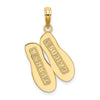 14K TURKS AND CAICOS Double Flip-Flop Charm