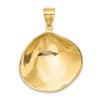 Gold Polished Sea Shell Pendants