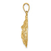 Gold Polished Sea Shell Pendants