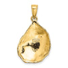 Gold Polished Sea Shell Pendants