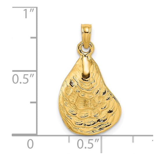 Gold Polished Sea Shell Pendants