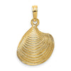 Gold Polished Sea Shell Pendants