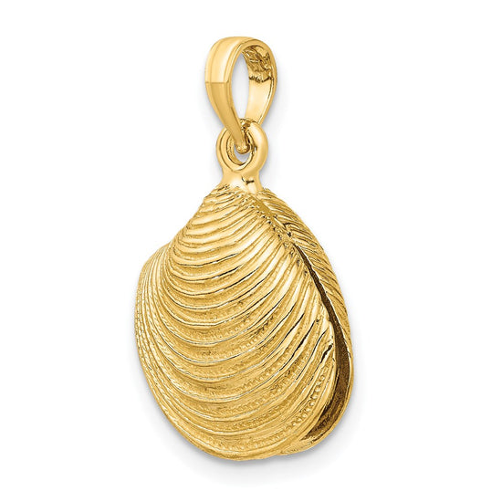 Gold Polished Sea Shell Pendants