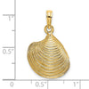 Gold Polished Sea Shell Pendants