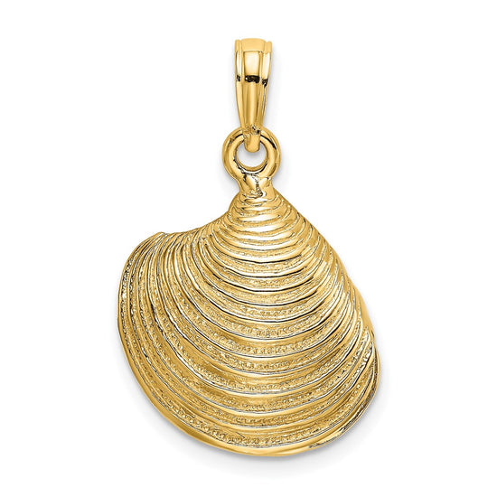 Gold Polished Sea Shell Pendants