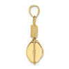 14K 3-D Block Mariners Pulley Charm