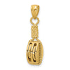 14K 3-D Block Mariners Pulley Charm