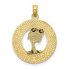 14K MYRTLE BEACH with Palm Tree Circle Charm