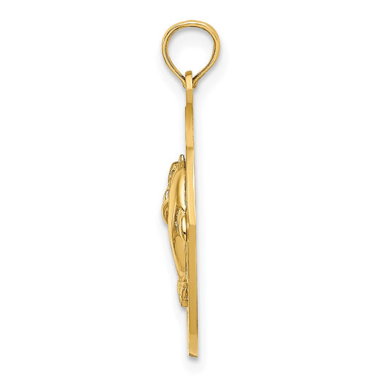 14K KENNEBUNKPORT ME Dolphins Charm