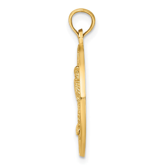 14K CHARLESTON Palm Tree Charm