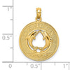 14K CANCUN with Dolphins Circle Charm