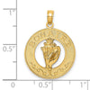 14K BONAIRE Circle with Conch Shell Charm