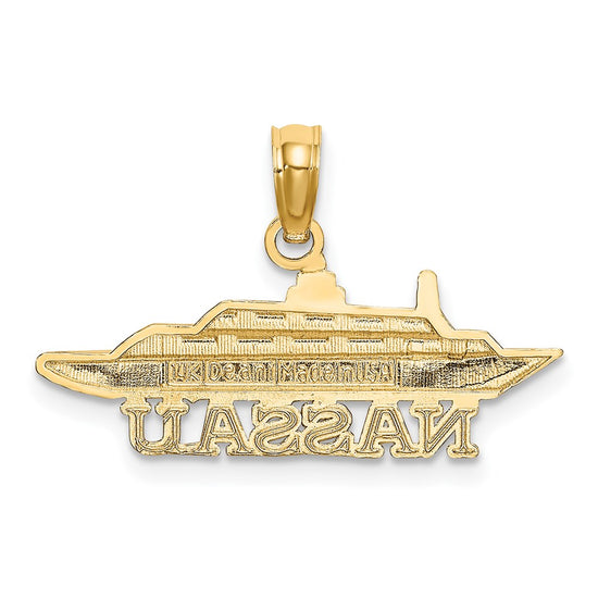 14K NASSAU Cruise Ship Charm