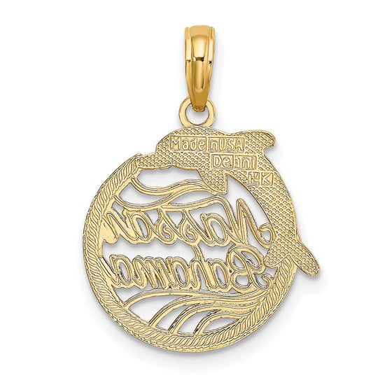14K NASSAU BAHAMAS Dolphin Charm