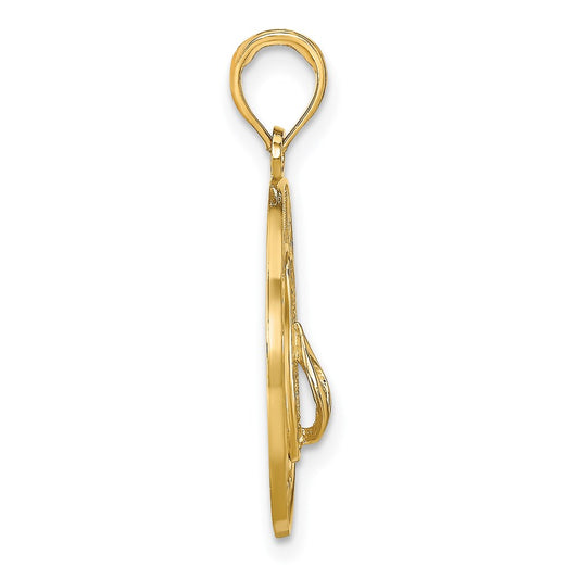 14k KEY WEST Flip Flop Pendant