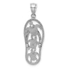 Gold Polished Flip Flop Pendants