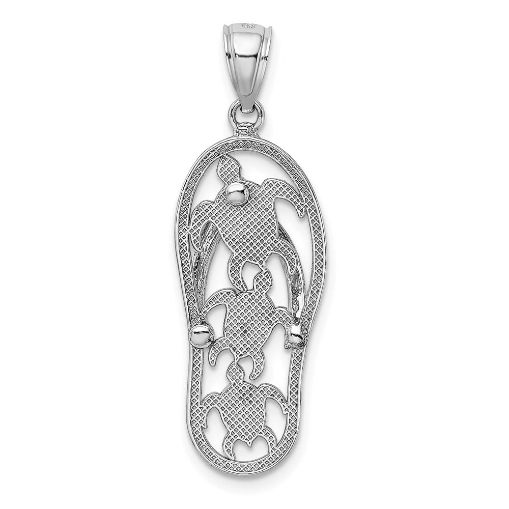 Gold Polished Flip Flop Pendants