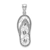 Gold Polished Flip Flop Pendants