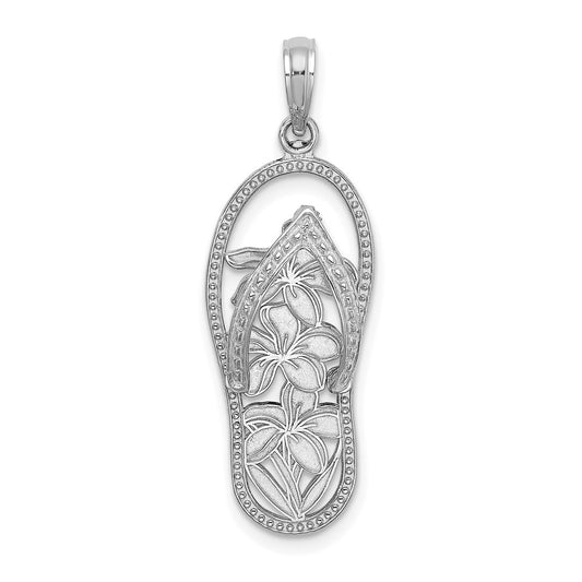 Gold Polished Footprint Pendants