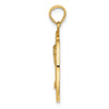 14K TURKS AND CAICOS with Palm Tree Circle Charm