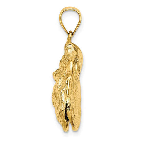 Gold Polished Sea Shell Pendants