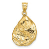 Gold Polished Sea Shell Pendants