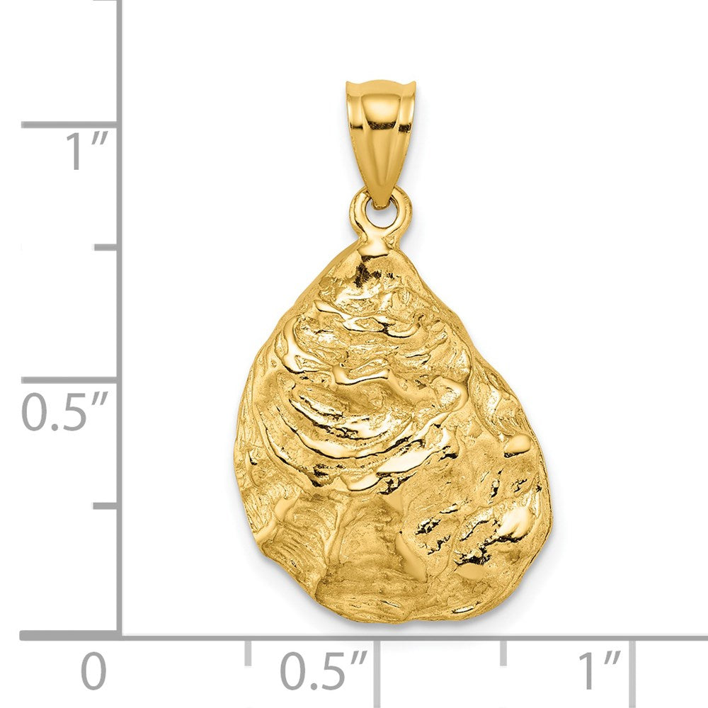 Gold Polished Sea Shell Pendants