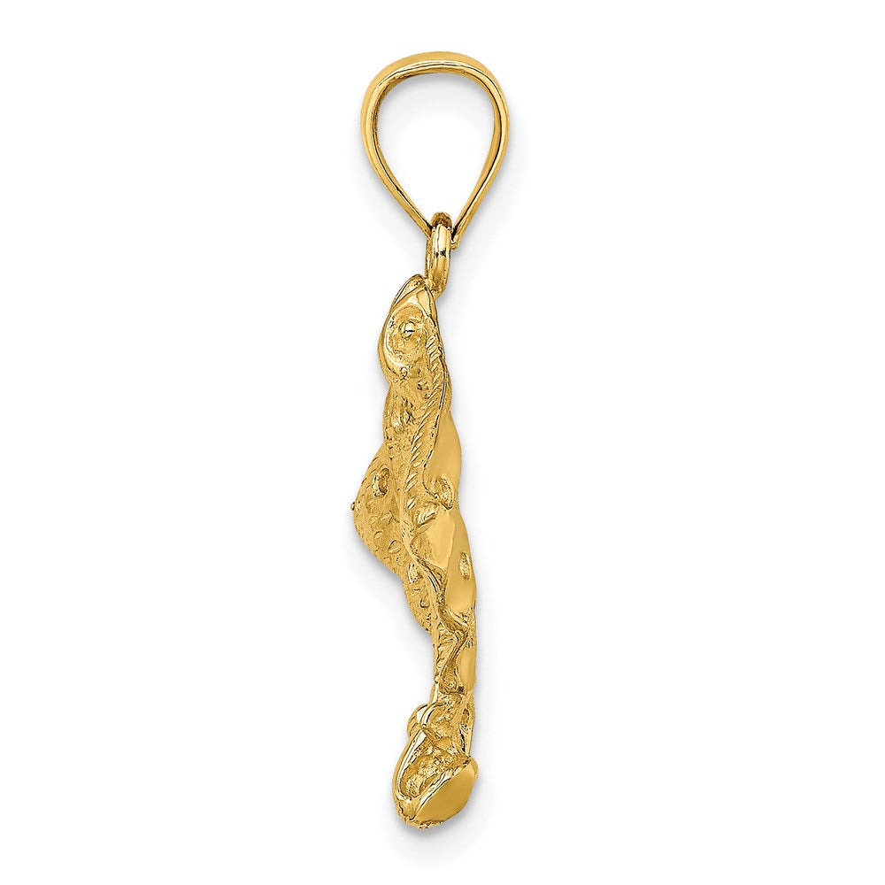 Gold Polished Stingray Pendants