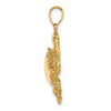Gold Polished Crab Pendants